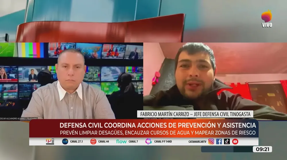 Fabricio Martín Carrizo en CANAL 7 TV PÚBLICA CATAMARCA.