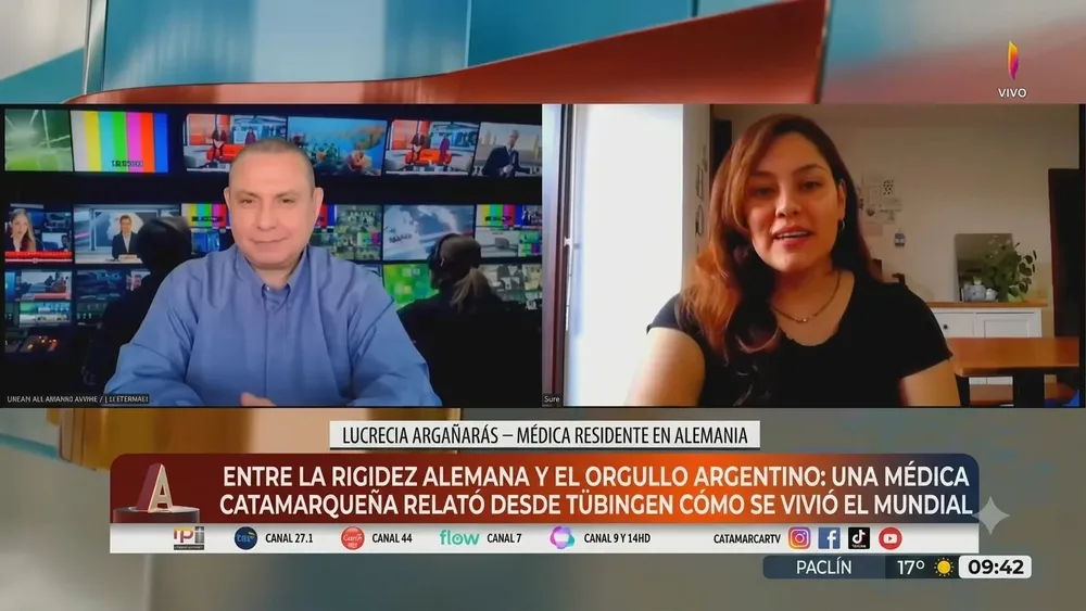 Lucreacia Argañarás en Canal 7 TV PÚBLICA CATAMARCA.