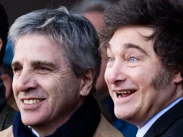 Luis Andrés Caputo y Javier Gerardo Milei.