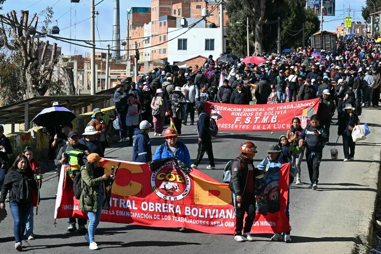 Protestas contra el Gobierno de extrema derecha de Bolivia.
