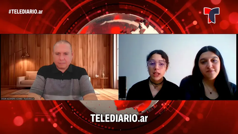Antonella y Julieta Castro Biagini en TELEDIARIO.