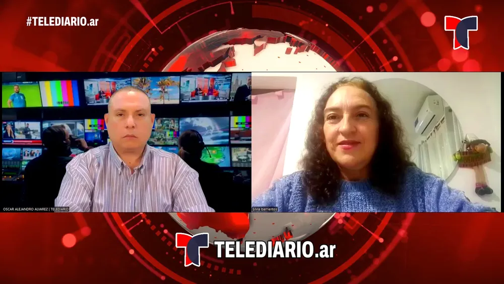 Silvia Leonor Barrientos en TELEDIARIO. 