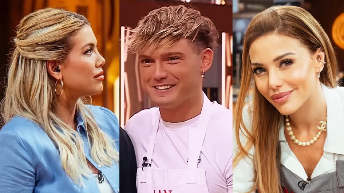 Wanda Nara, Ian Lucas y Evangelina Anderson.