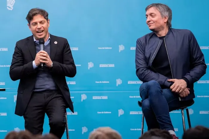 Axel Kicillof y Máximo Carlos Kirchner.