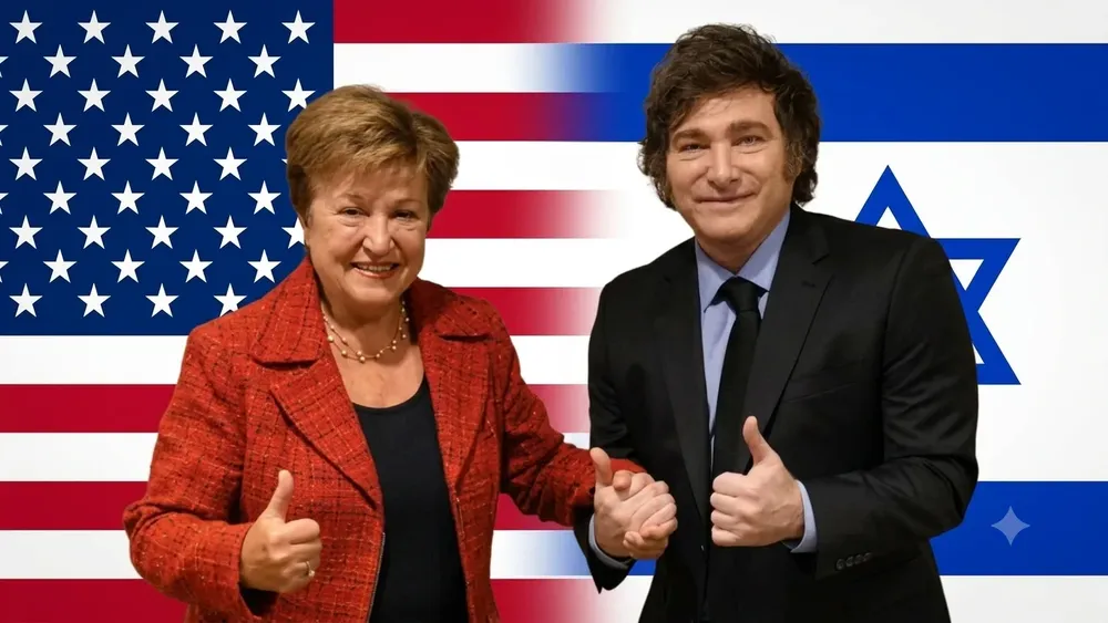 Kristalina Georgieva y Javier Gerardo Milei.