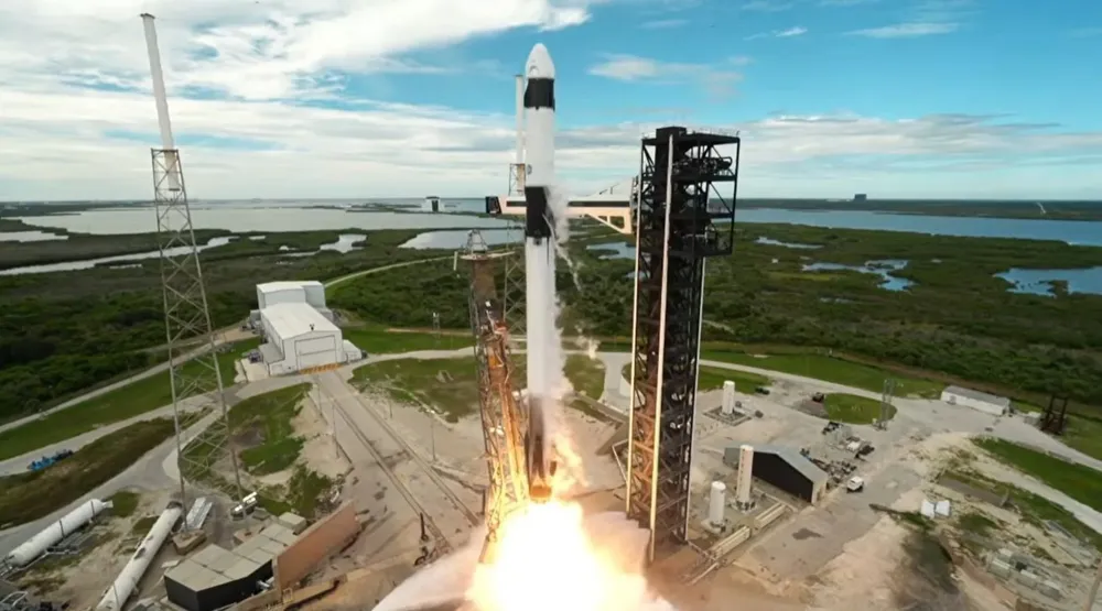 Nave espacial Dragon de SpaceX.