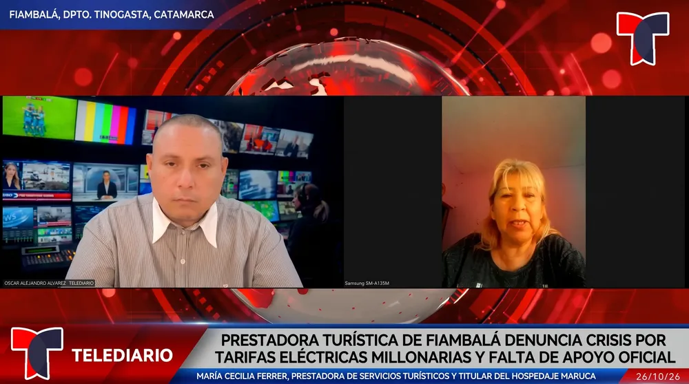 María Cecilia Ferrer en TELEDIARIO Argentina.