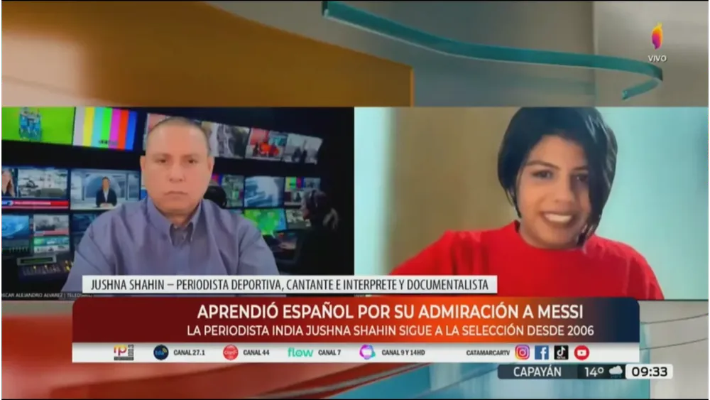 Jushna Shahin en CANAL 7 TV PÚBLICA CATAMARCA. 