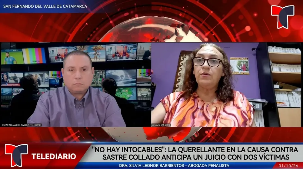 Silvia Leonor Barrientos en TELEDIARIO Argentina.