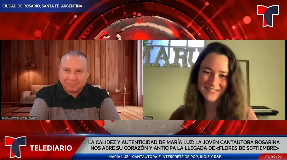 María Luz en TELEDIARIO Argentina.