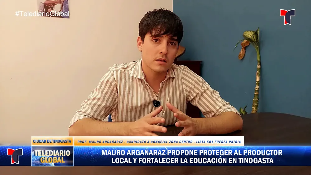 Mauro Argañaráz en Telediario.