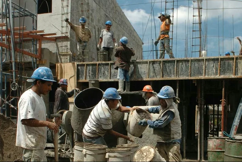 Actividad de la construcción.