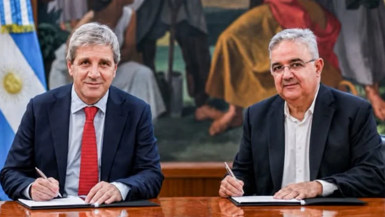 Luis Andrés Caputo y Raúl Alejandro Jalil.