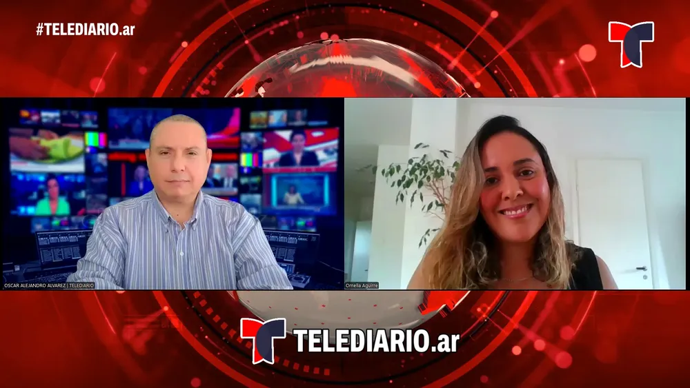 Ornella Aguirre en TELEDIARIO.