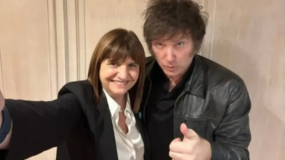 Patricia Bullrich y Javier Gerardo Milei.