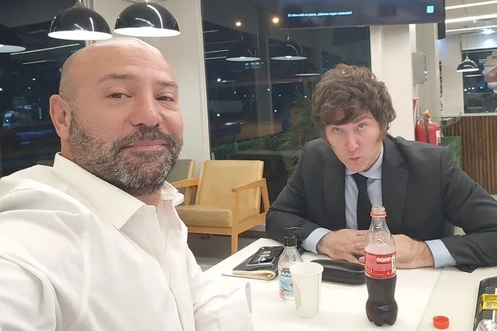 Diego Spagnuolo y Javier Gerardo Milei.