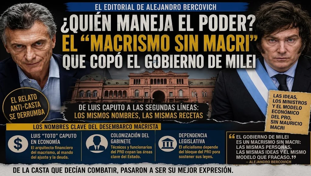 Mauricio Macri y Javier Gerardo Milei. 