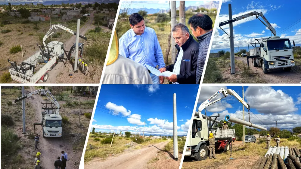 Obra de infraestructura eléctrica en Tinogasta.