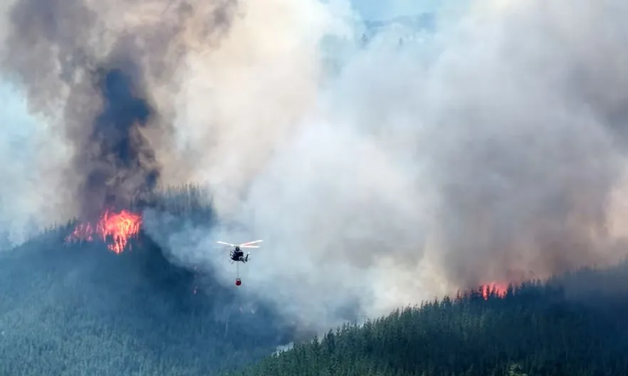 Incendios en la Patagonia.