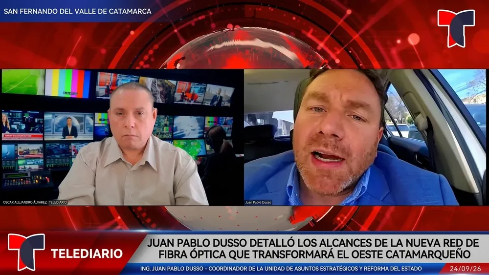 Juan Pablo Dusso en TELEDIARIO Argentina.