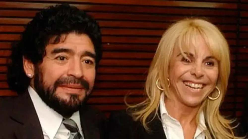 Diego Armando Maradona y Claudia Rosana Villafañe .