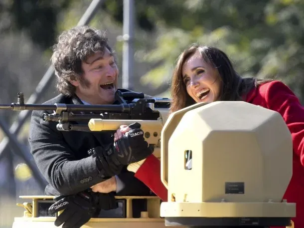 Javier Gerardo Milei y Victoria Eugenia Villarruel.