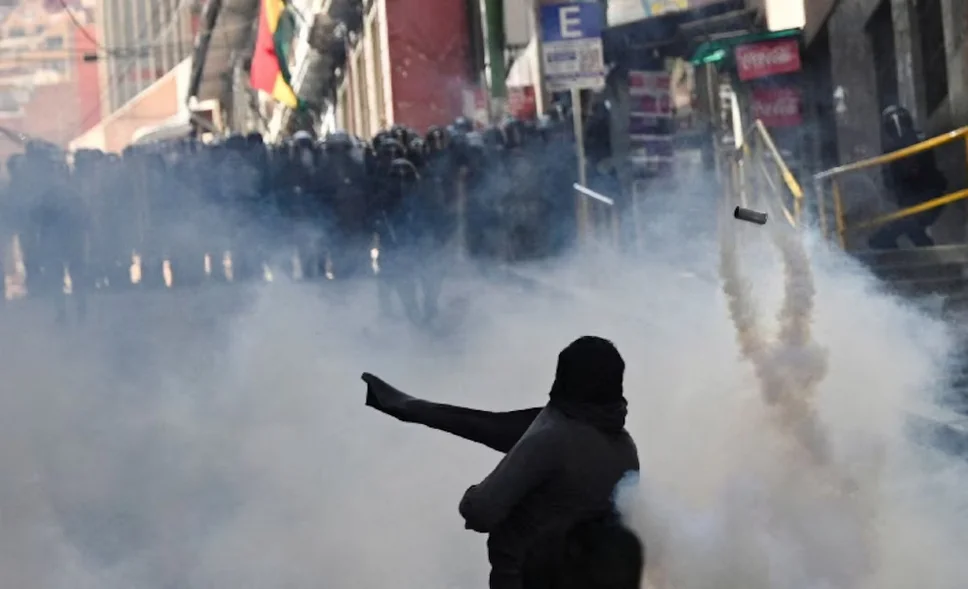 Represión del Gobierno de extrema derecha de Bolivia. 