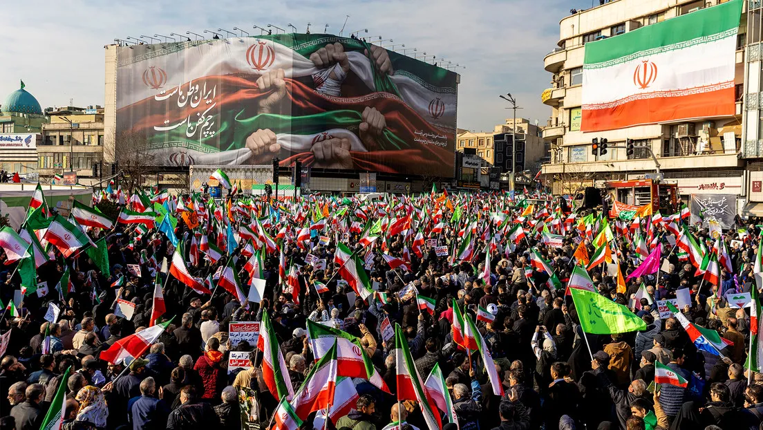 Apoyo popular al Gobierno de Irán.