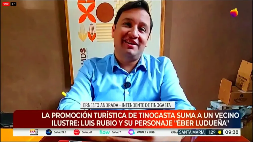 Ernesto Andrada en la TV Pública Catamarca.