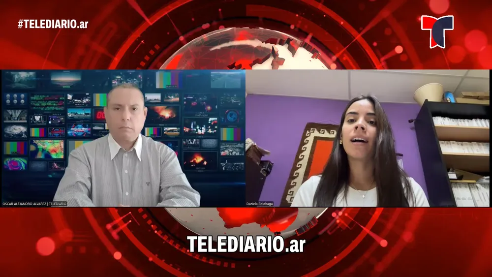 Daniela Solohaga en TELEDIARIO.